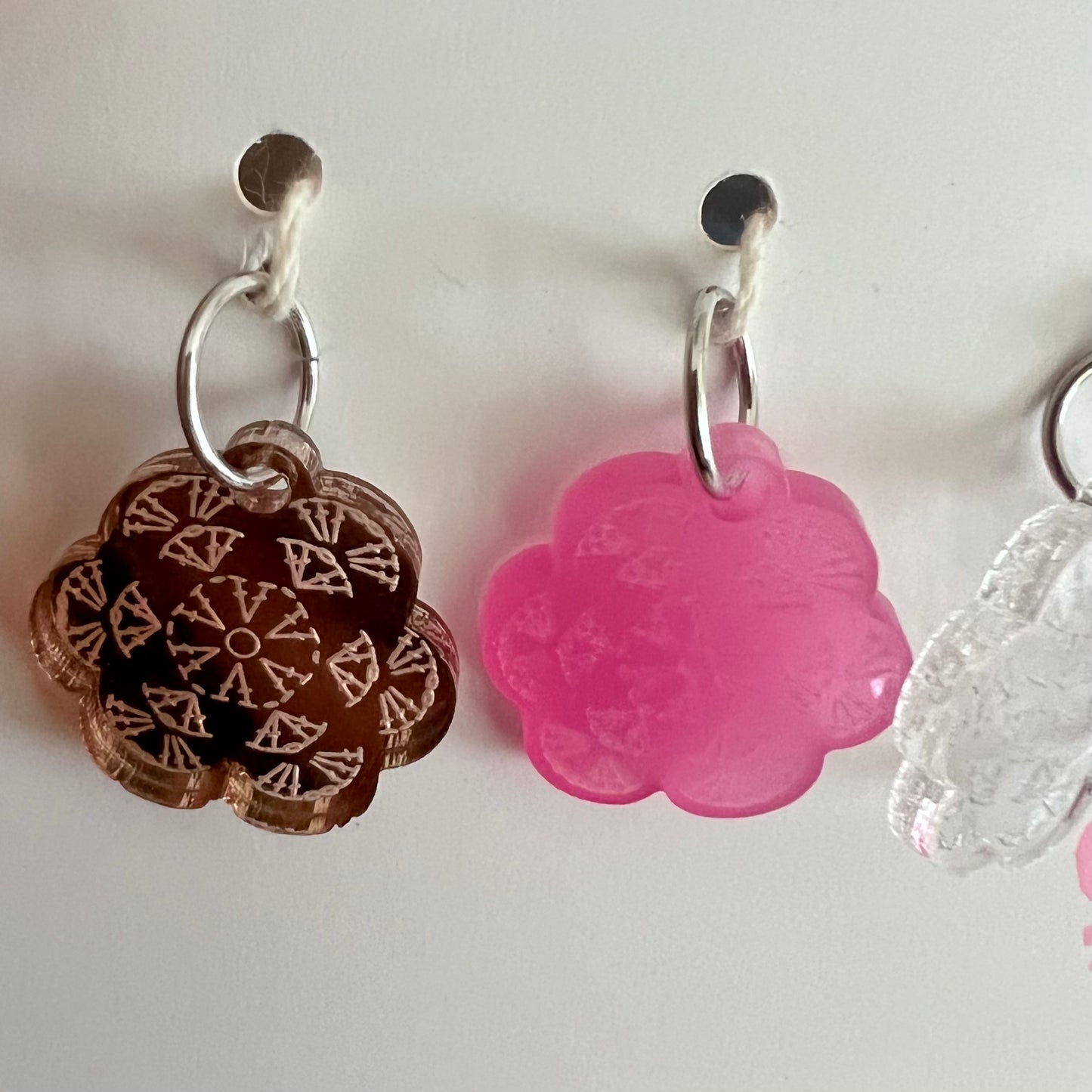 Pink Charity Engraved Stitch Markers